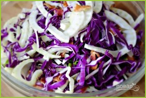 Салат с капустой и фенхелем - фото шаг 5