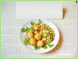 Рагу из молодых летних овощей с картофелем отварным - фото шаг 5