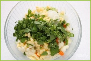Салат из цветной капусты с сыром - фото шаг 3