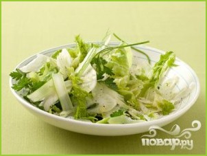 Салат из фенхеля с петрушкой - фото шаг 4