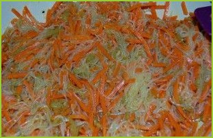 Салат из фунчозы с морковью - фото шаг 8