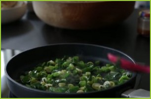 Салат из граната и зеленого лука - фото шаг 7