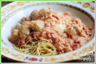 Спагетти с овощами - фото шаг 11