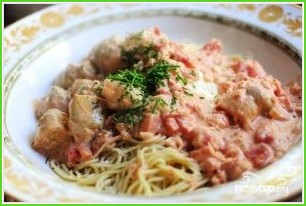 Спагетти с овощами - фото шаг 12
