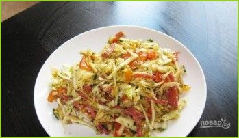 Салат из колбасы и сыра - фото шаг 5
