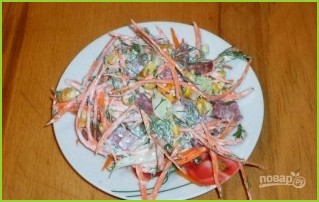 Салат из корейской моркови - фото шаг 5