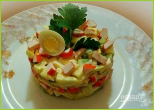 Салат из крабовых палочек с киви - фото шаг 7