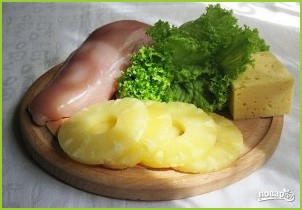Салат (курица с ананасами с сыром) - фото шаг 1
