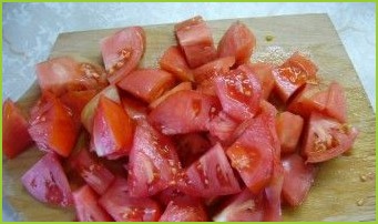 Салат с помидорами и яблоками - фото шаг 1