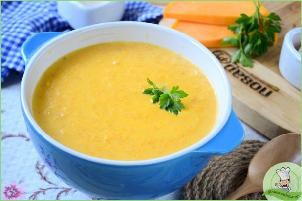 Тыквенный суп с сыром - фото шаг 1