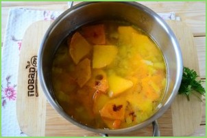 Тыквенный суп с сыром - фото шаг 6