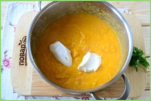 Тыквенный суп с сыром - фото шаг 8