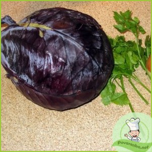 Салат из красной капусты - фото шаг 1