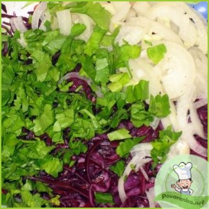 Салат из красной капусты - фото шаг 4
