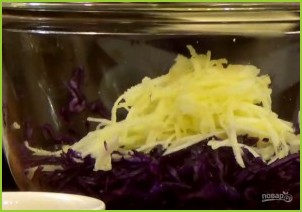 Салат из краснокочанной капусты с изюмом - фото шаг 1