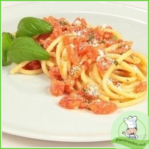 Спагетти с помидорами - фото шаг 6