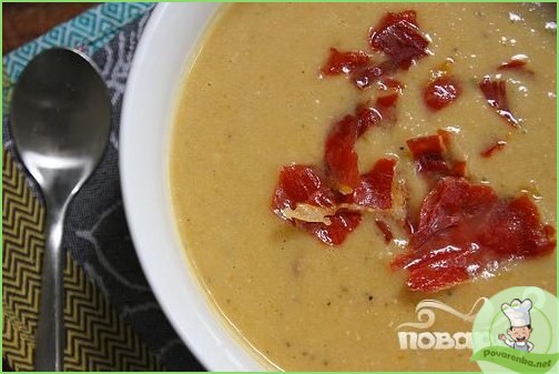 Суп-пюре с фасолью и ветчиной - фото шаг 1
