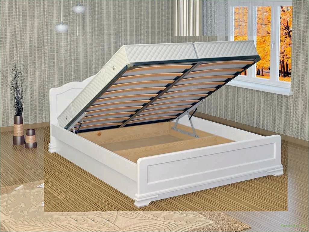 Деревянная кровать с подъемным механизмом: идеальное решение для экономии пространства