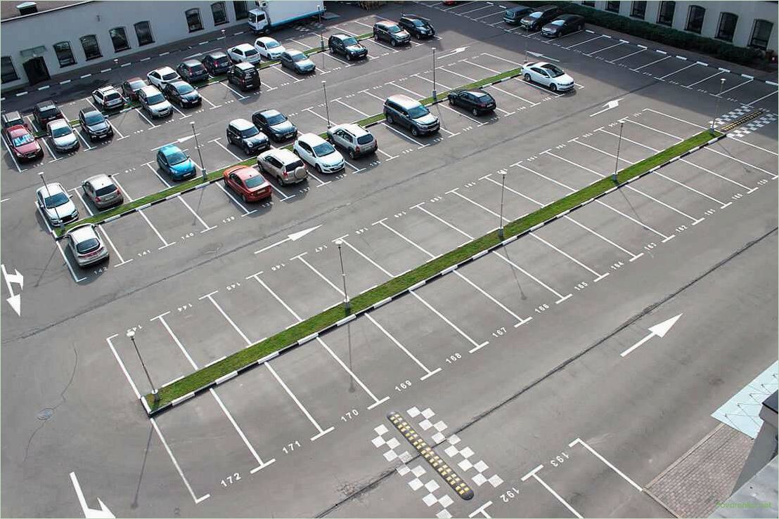 Разметка парковок: преимущества и особенности