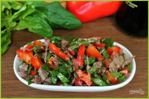 Салат с мясом и соевым соусом - фото шаг 8