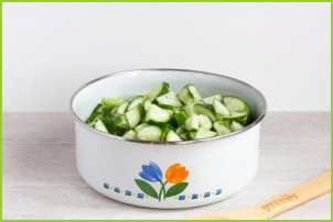 Зеленый салат с пекинской капустой - фото шаг 4