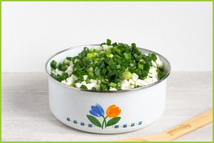 Зеленый салат с пекинской капустой - фото шаг 6
