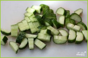 Греческий салат с фетой - фото шаг 1