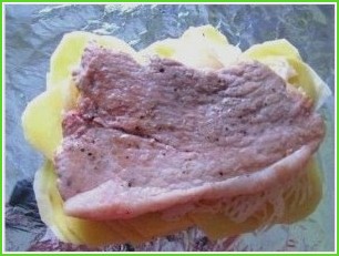 Мясо по-французски в фольге - фото шаг 7