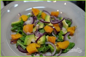 Салат с пряной тыквой 