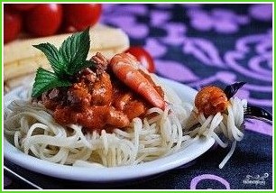 Спагетти с морепродуктами - фото шаг 5