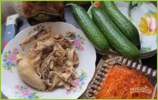 Салат из курицы с корейской морковью - фото шаг 1