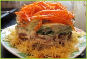 Салат из курицы с корейской морковью - фото шаг 7
