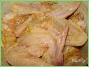 Шашлык из куриных крыльев (маринад) - фото шаг 4