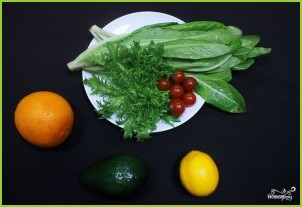 Салат с авокадо и апельсинами - фото шаг 1