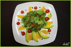 Салат с авокадо и апельсинами - фото шаг 8