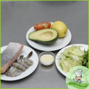 Салат с авокадо и семгой - фото шаг 1