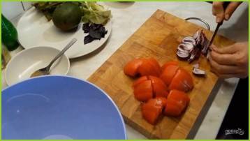 Салат с авокадо (летний, легкий) - фото шаг 1