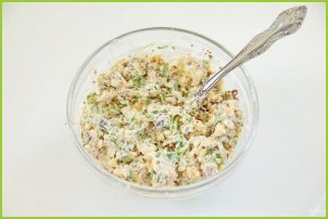 Салат с баклажанами и грецкими орехами - фото шаг 5