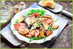 Салат с баклажанами и рукколой - фото шаг 7