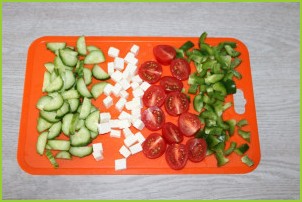 Салат с зелёным болгарским перцем - фото шаг 3