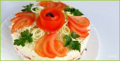 Слоеный салат 