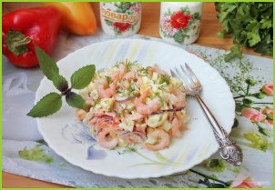 Салат с кальмарами и болгарским перцем - фото шаг 8