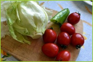 Салат с зеленым омлетом и говядиной гриль - фото шаг 3