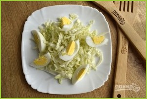 Салат с гренками и сыром - фото шаг 5