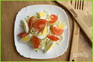 Салат с гренками и сыром - фото шаг 6