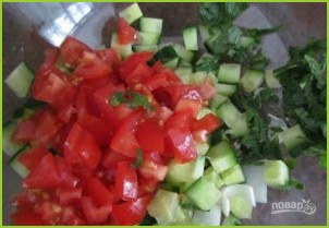 Салат с булгуром и овощами - фото шаг 2