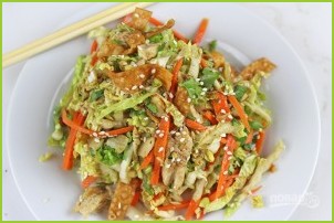 Салат с китайской капустой и курицей - фото шаг 5