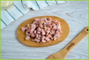 Салат с копченым мясом и огурцом - фото шаг 2