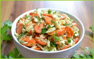 Салат с морковью и сыром 