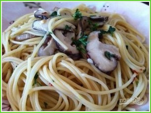 Спагетти с шиитаке - фото шаг 5